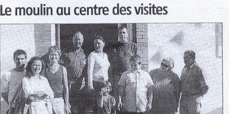 Le moulin au centre des visites