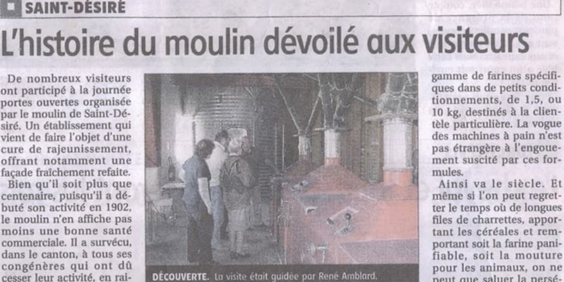 L'histoire du moulin dévoilé aux visiteurs